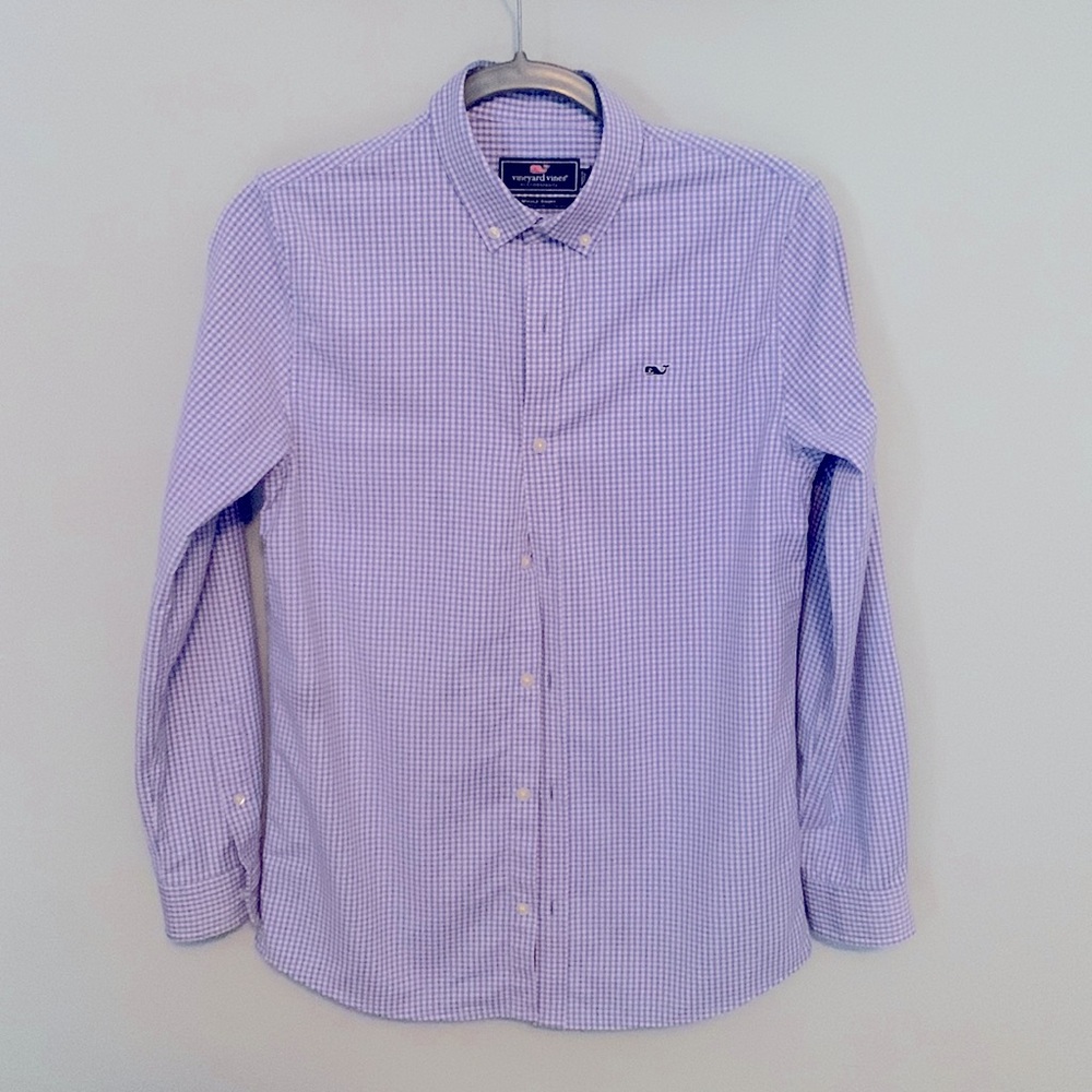 Vineyard Vines performance button down Boys size L (16).